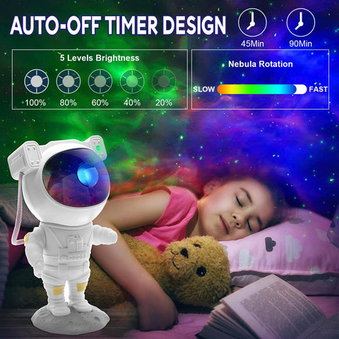2win2buy Magnetic head tilts to project light anywhere in the room