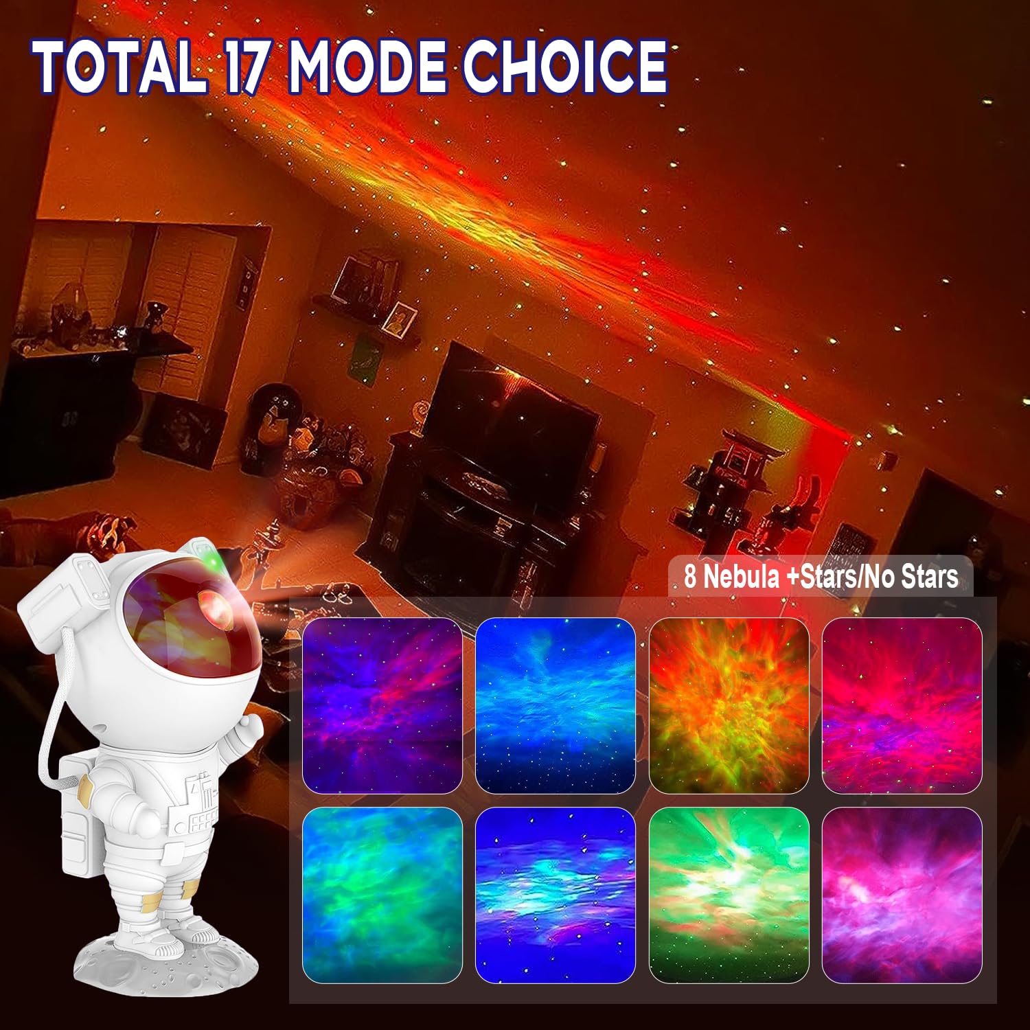 2win2buy Nebula and Starry Sky modes create varied night sky effects