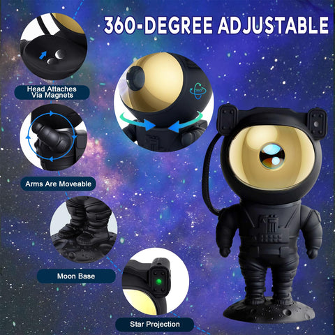 2win2buy Galaxy light fills ceiling with 360-degree star show.