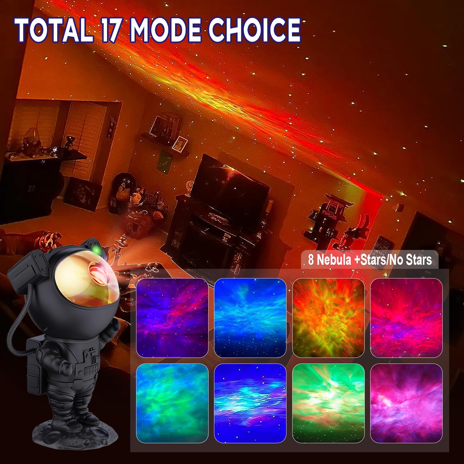 2win2buy Remote control enables quick brightness and color adjustments.
