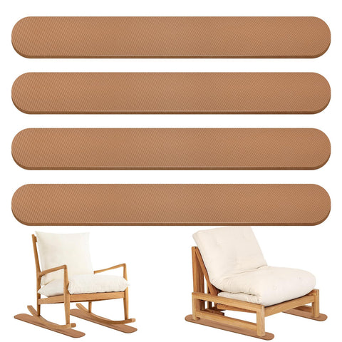 3 BUZZLETT anti-slip rail pads in a 4-pack stabilizing a sofa to protect floors