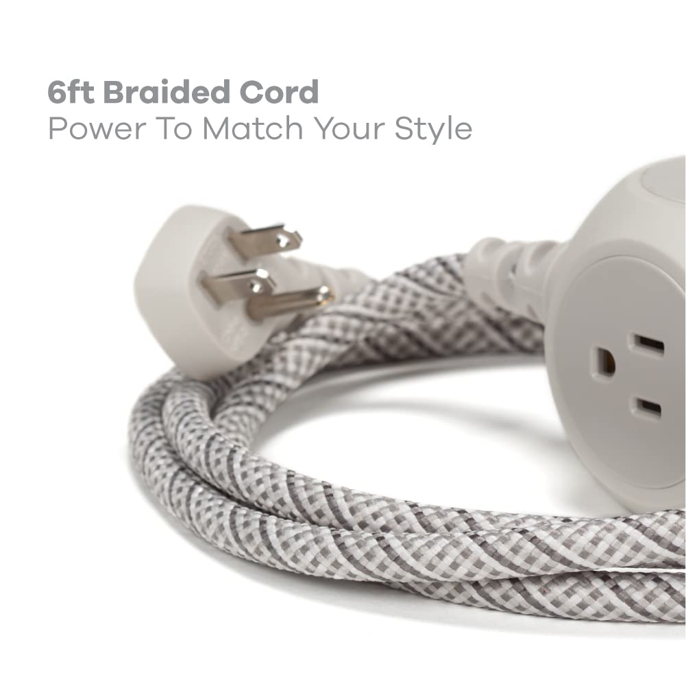 Close-up of the braided exterior highlighting durability and premium design.