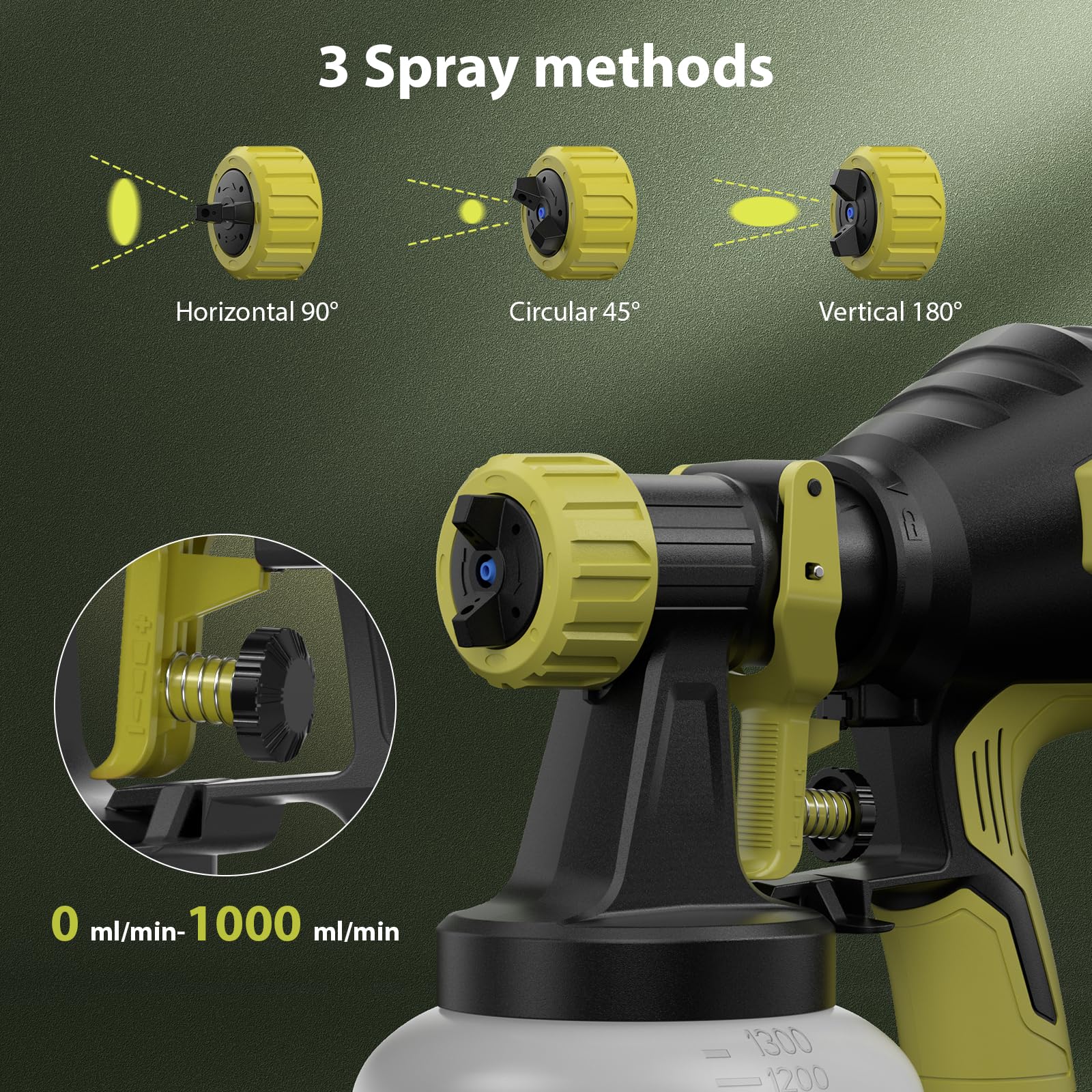 3D VO INN high-flow sprayer delivers up to 1000 ml per minute for efficient coverage