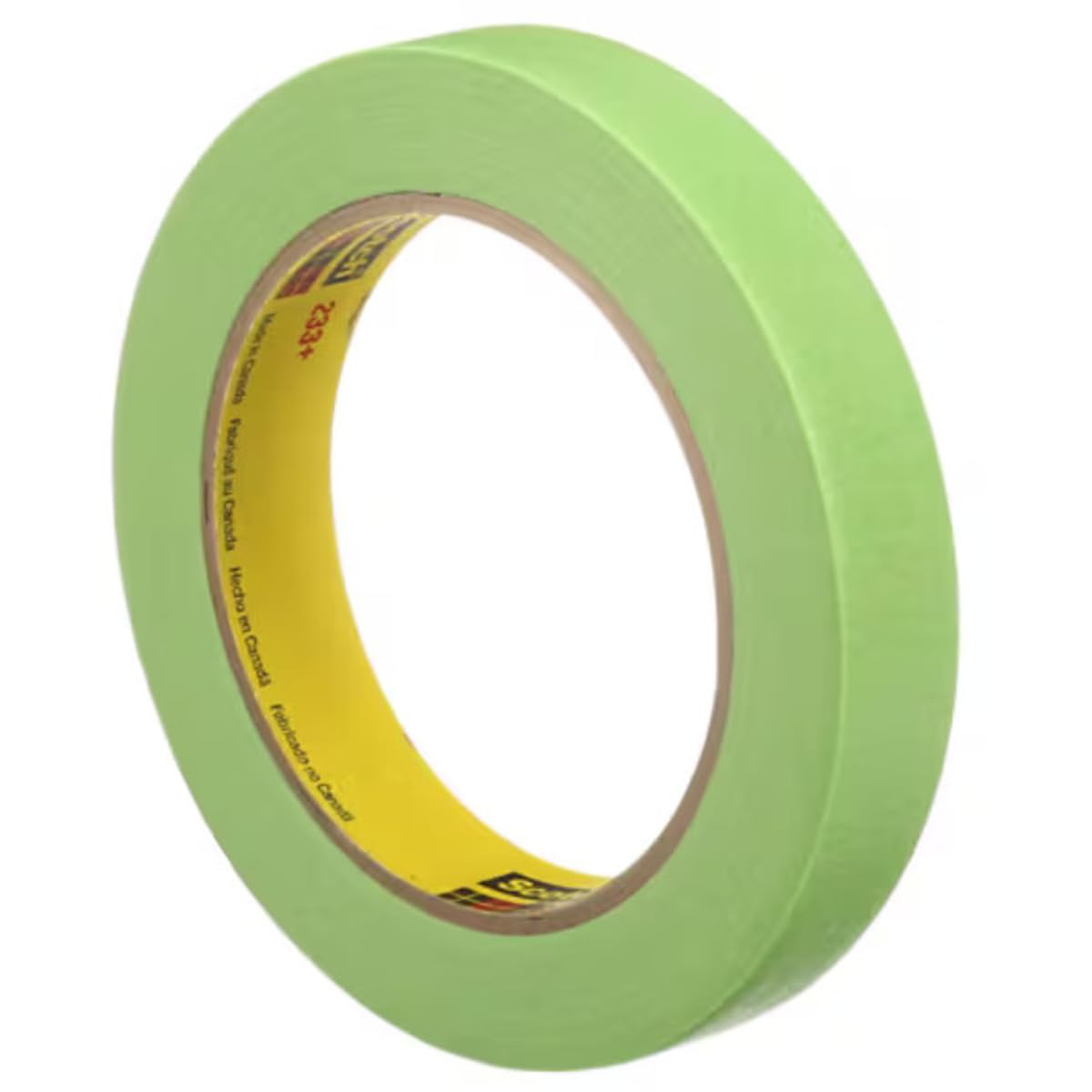 3M 233+ Green Masking Tape 26334 resisting moisture in painting setup.