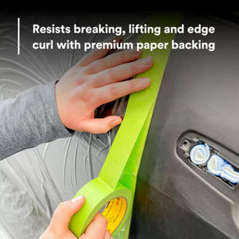 3M 233+ Green Masking Tape 26334 pack of 12 rolls for projects.