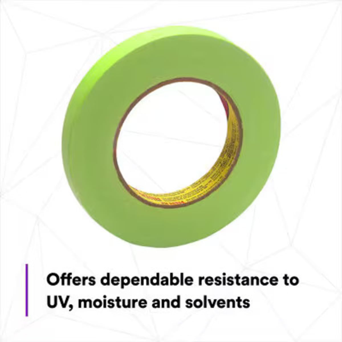 3M 233+ Green Masking Tape 26334 0.75-inch width close-up preview.