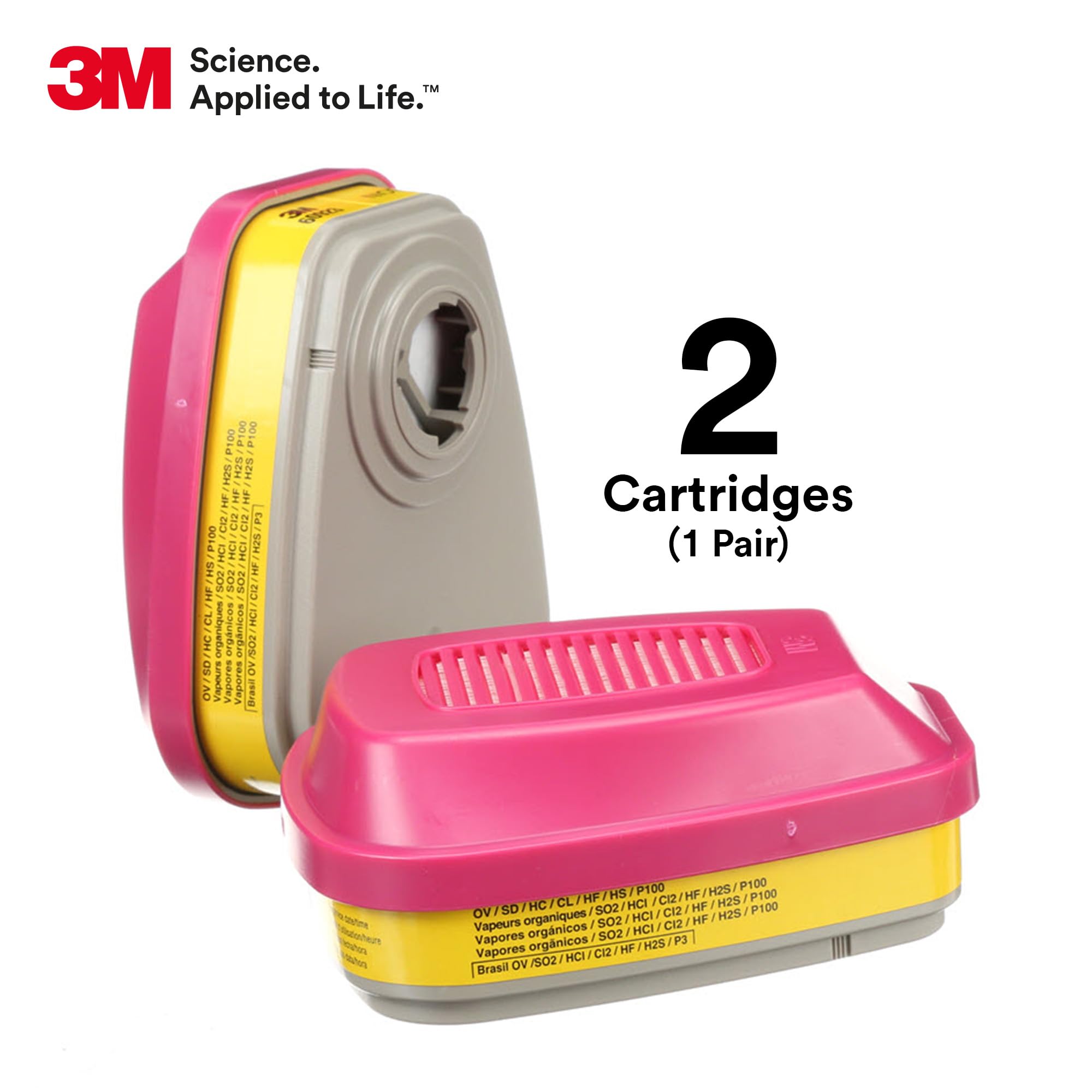 3M 60923 compatibility with 6000/7000 series facepieces supports flexible protection options.
