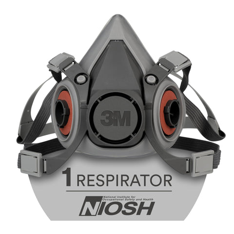 3M 6100 half facepiece respirator for versatile protection during painting and sanding.