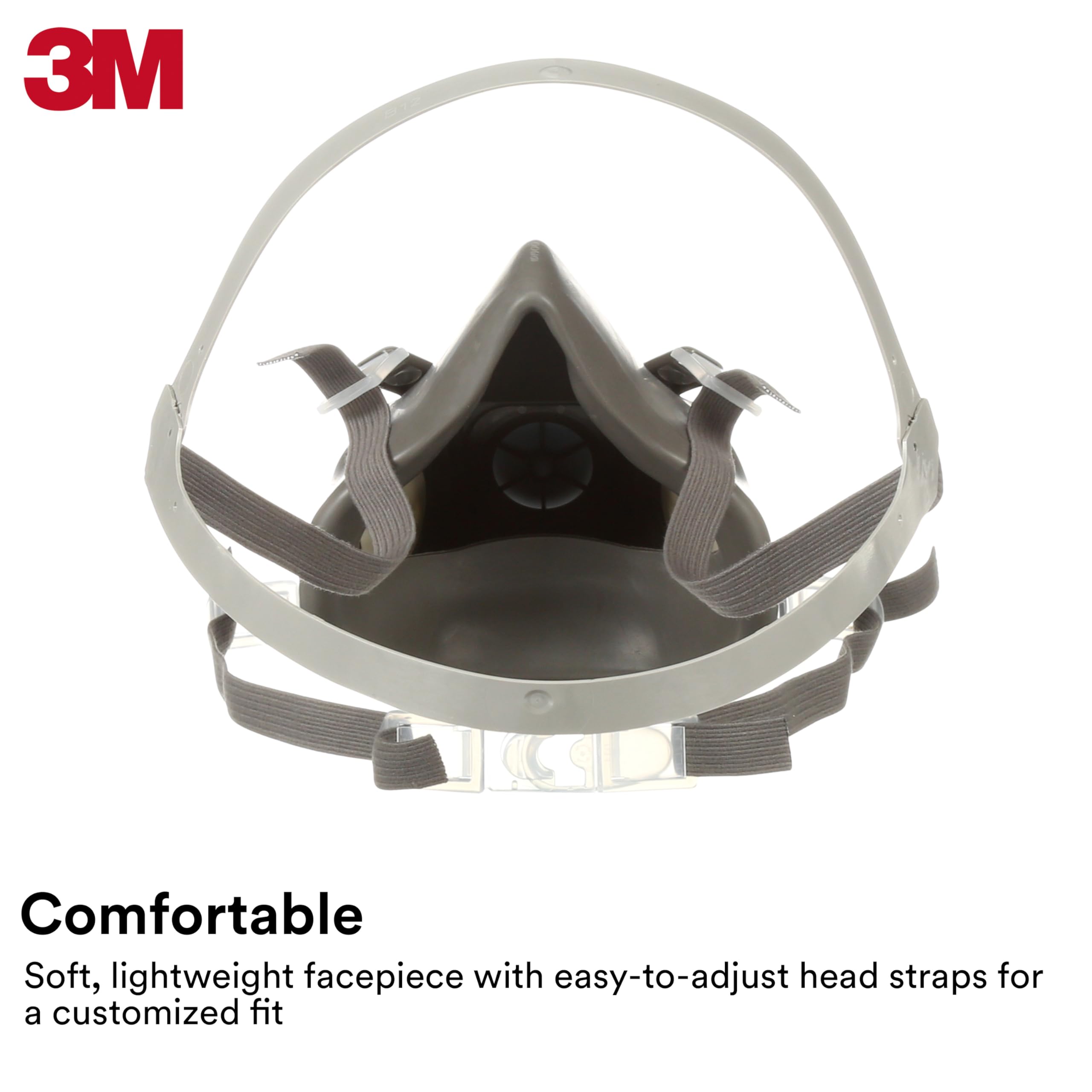 3M 6100 swept-back cartridges provide balanced wear and clear visibility.
