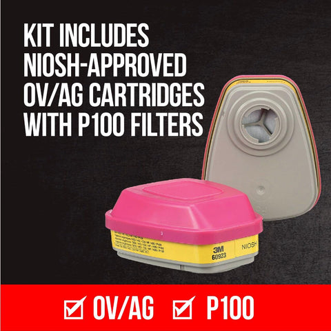Lightweight 3M 62023 facepiece designed for all-day comfort