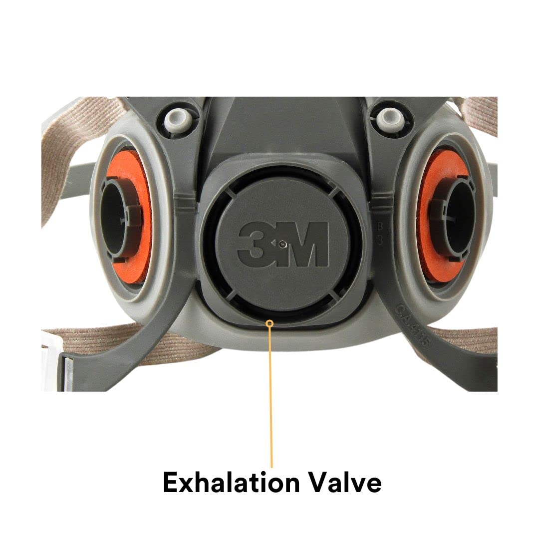 3M 6300 soft lightweight facepiece conveying easy breathing and comfort