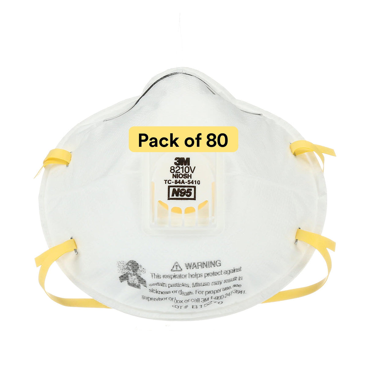 3M 8210V respirator with Cool Flow Valve enables cooler breathing during dusty grinding tasks.