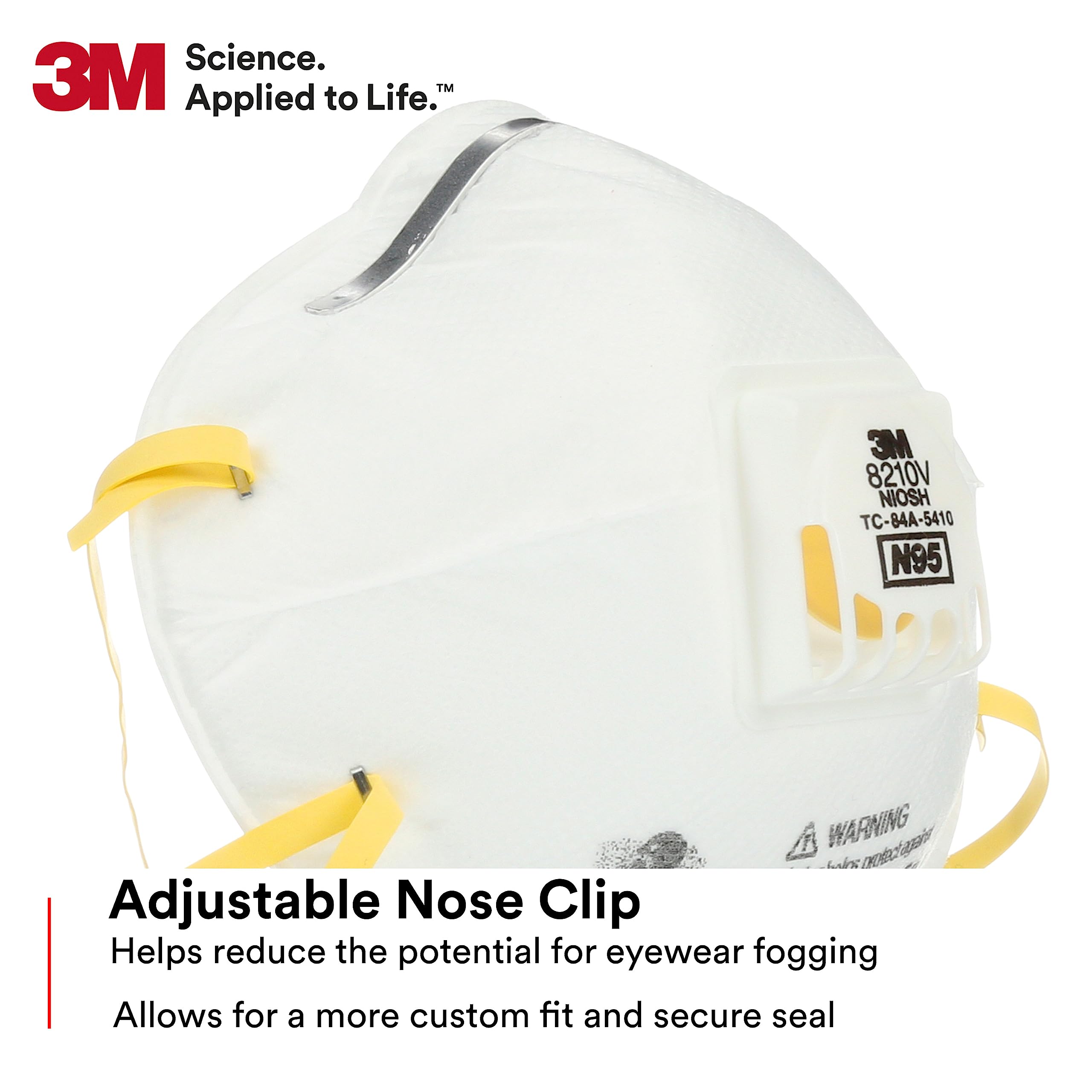 Disposable design of the 3M 8210V offers convenient protection between tasks.