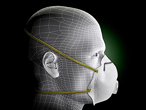 3M 8511 adjustable nose clip enables a precise seal.