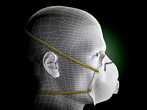 3M 8511 adjustable nose clip enables a precise seal.