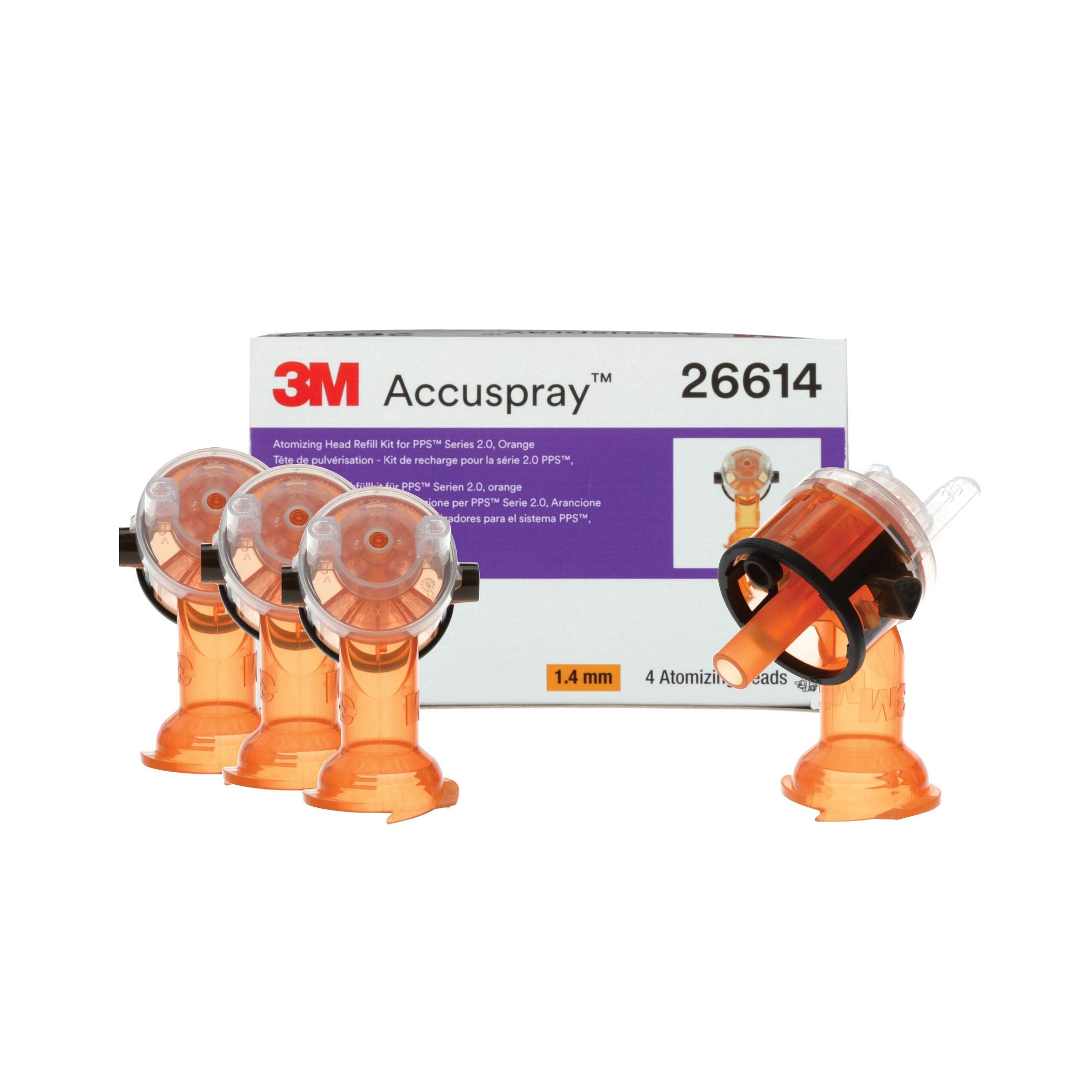 3M Accuspray orange 1.4 mm nozzle refill ready for sealers and topcoats