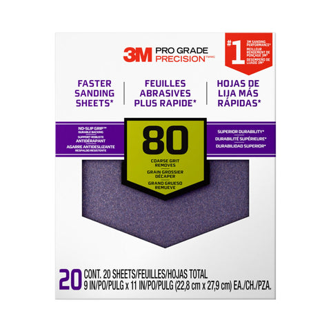 3M advanced sandpaper with no-slip grip backing reduces fatigue during sanding