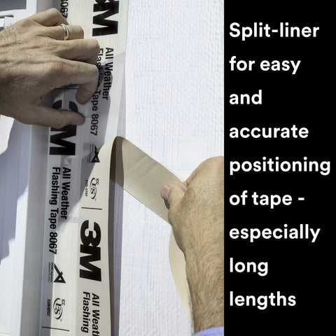 3M All Weather Flashing Tape 8067 seals around nails and staples for neat detailing