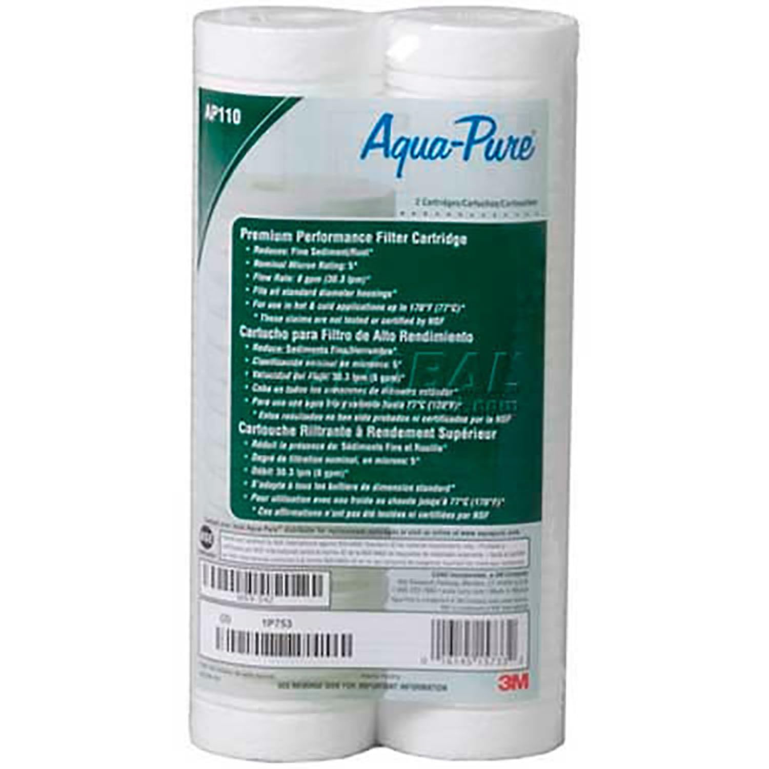 3M Aqua-Pure AP110 cartridge in filtration housing demonstrating simple installation