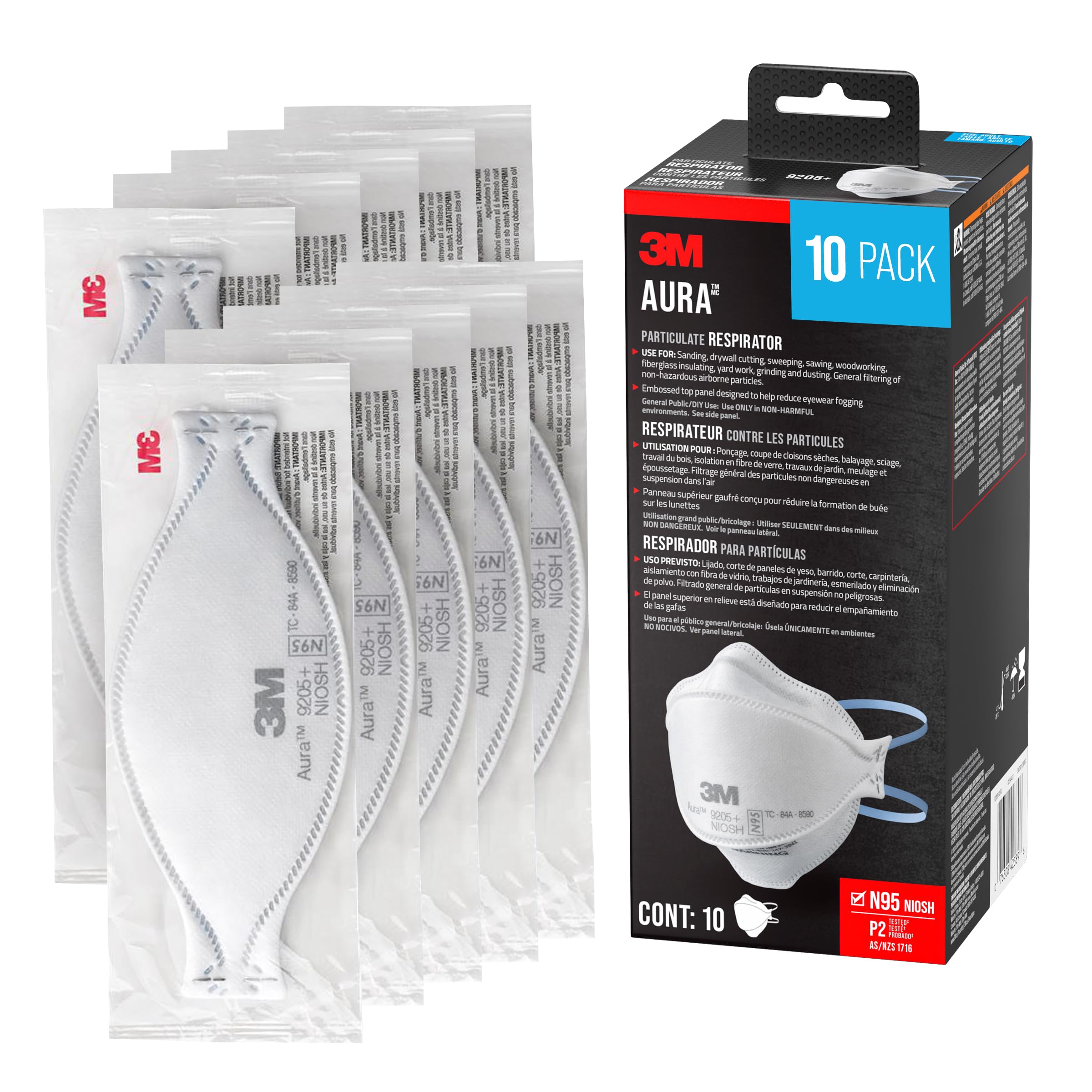 3M Aura 9205+ facepiece offers lightweight comfort for all-day use