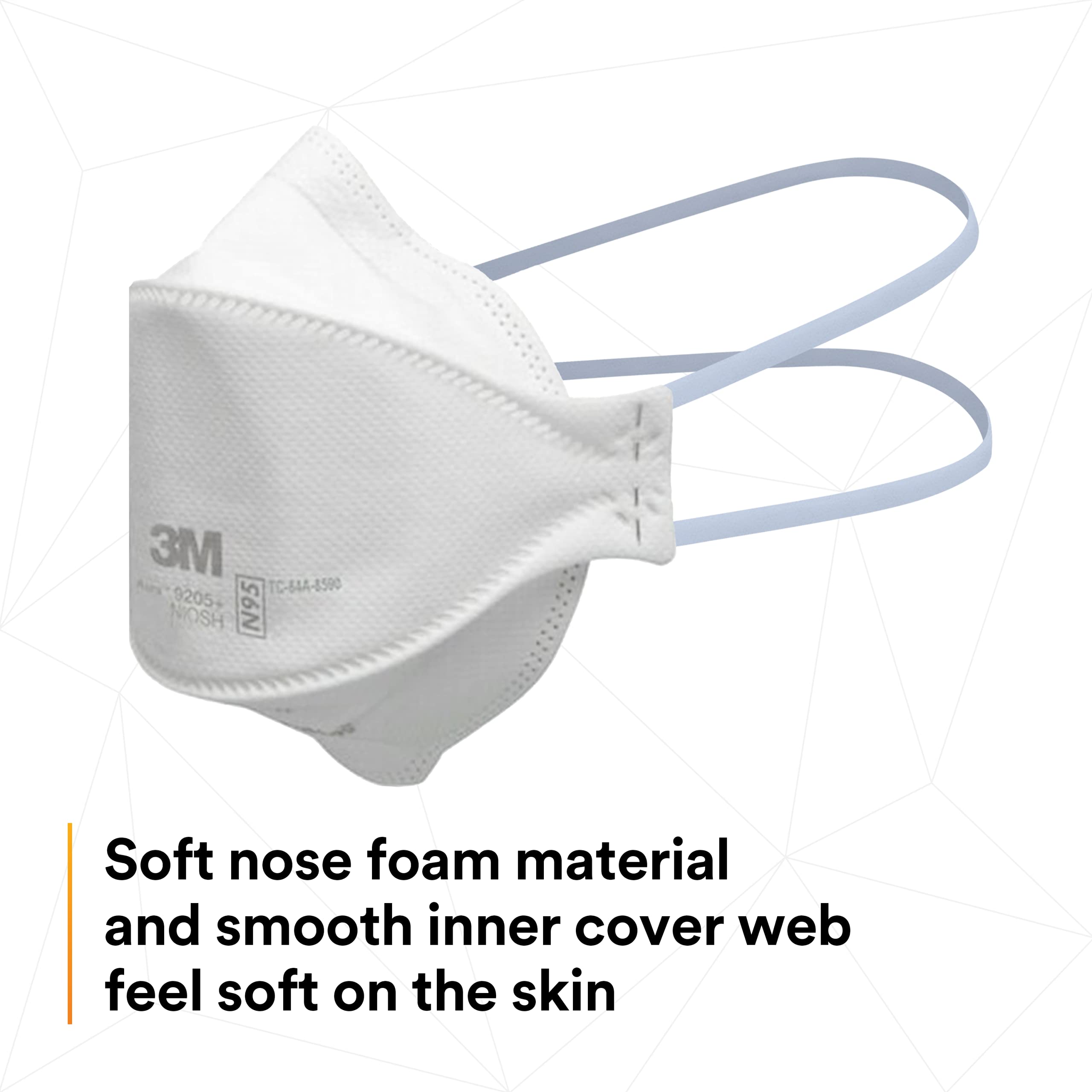 3M Aura 9205+ individually wrapped respirators promote clean storage and easy distribution