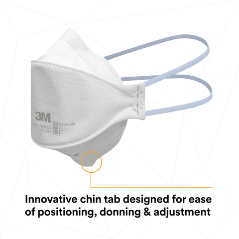 3M Aura 9205+ soft inner material enhances comfort during long wear