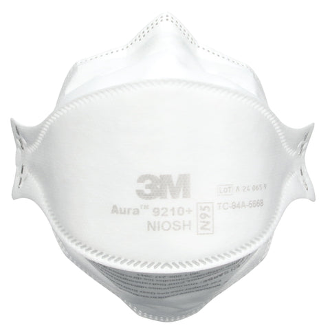 Braided headbands on 3M Aura 9210+ reduce pressure and movement
