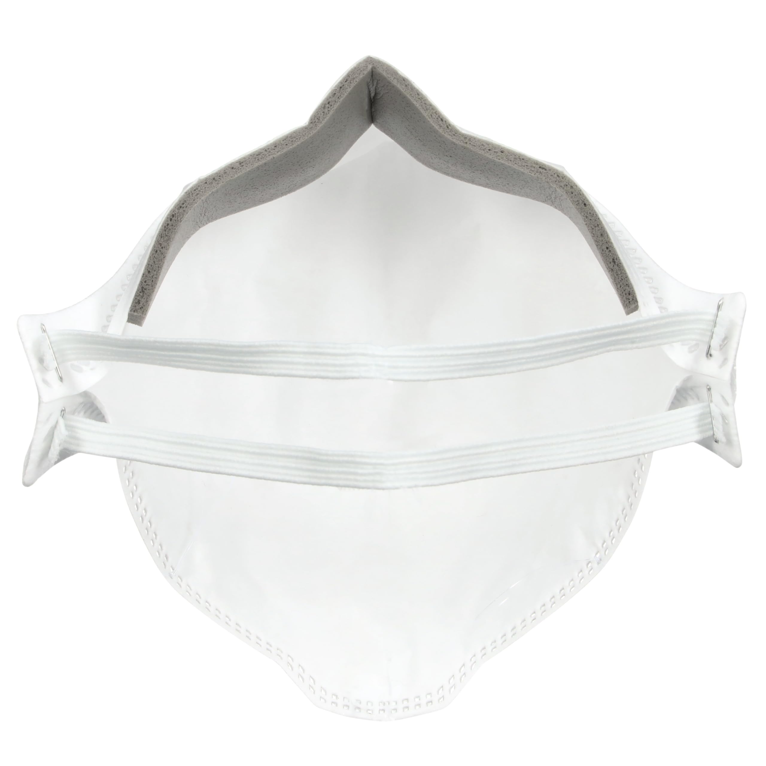 Low profile design of 3M Aura 9210+ fits under eyewear