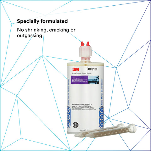 3M Bare non-sagging sealant maintaining clean seams on vertical joints