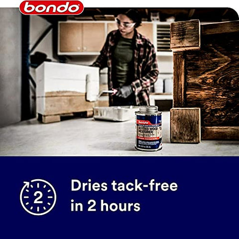 3M Bondo Rotted Wood Restorer is compatible with Bondo Wood Filler