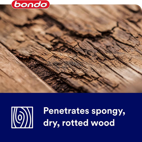 3M Bondo Rotted Wood Restorer demonstrates water resistance for wood repair