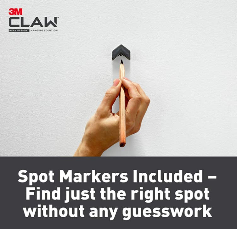 3M Claw drywall hangers no tools needed for simple wall updates.