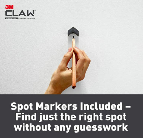 3M Claw drywall hangers no tools needed for simple wall updates.
