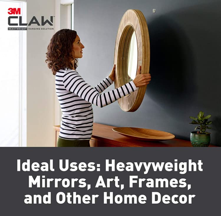 3M Claw drywall hangers quick hang delivers clean, discreet mounts.