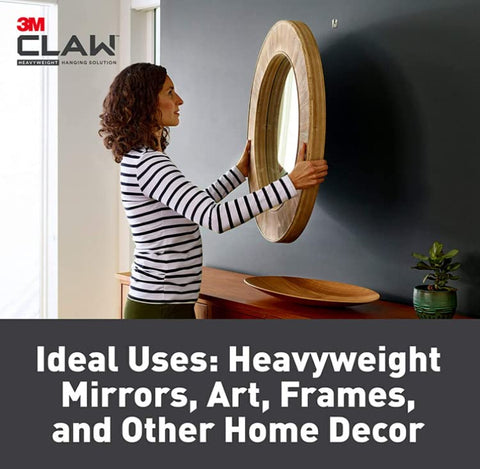 3M Claw drywall hangers quick hang delivers clean, discreet mounts.