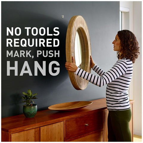 Large mirrors and art install easily with 3M CLAW drywall system
