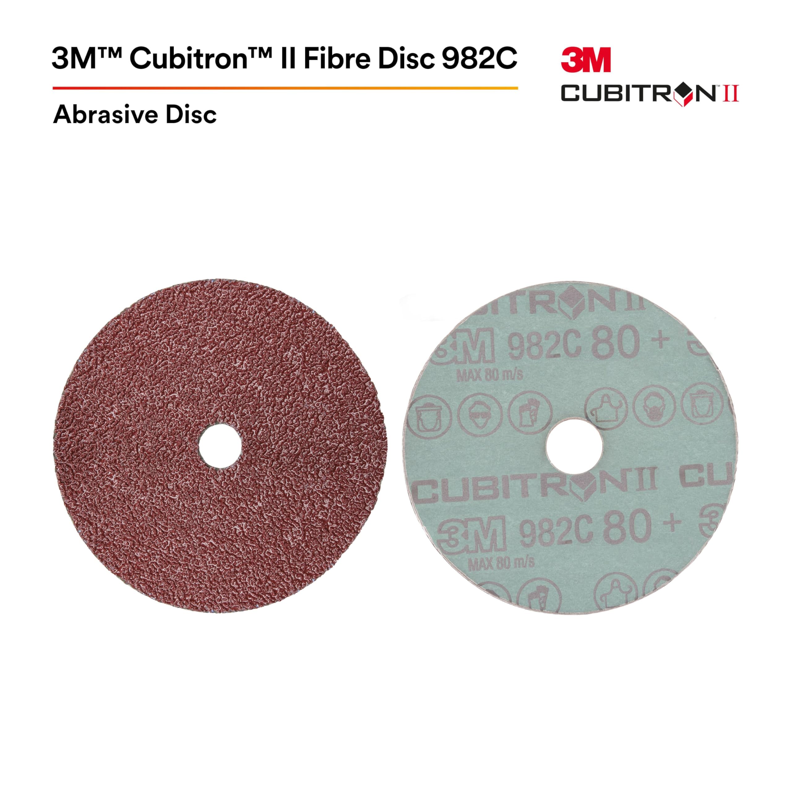 3M Cubitron II 982C heavy-duty backing provides durability for weld grinding