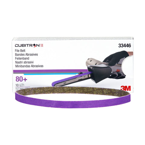 3M Cubitron II 786F grain structure closeup for precise deburring and finishing.