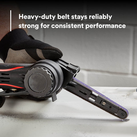 3M Cubitron II resin-bonded belt durability in industrial use.