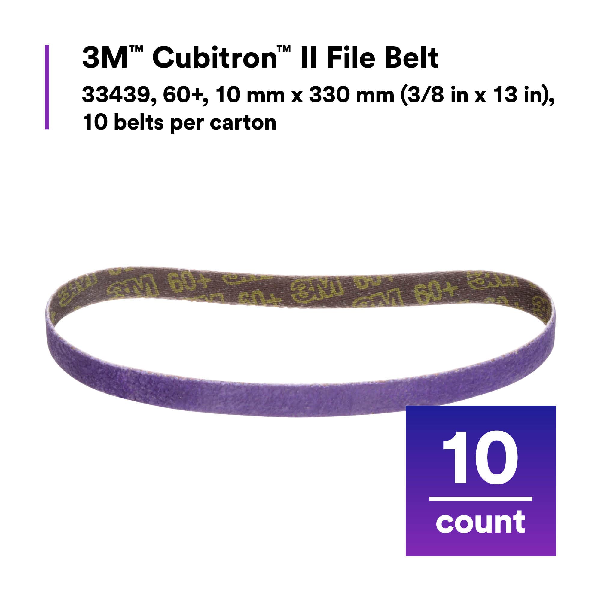 3M Cubitron II 786F belt removes rivets efficiently.