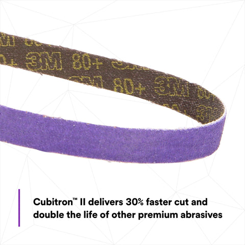 3M Cubitron II 786F spot weld removal belt in action.