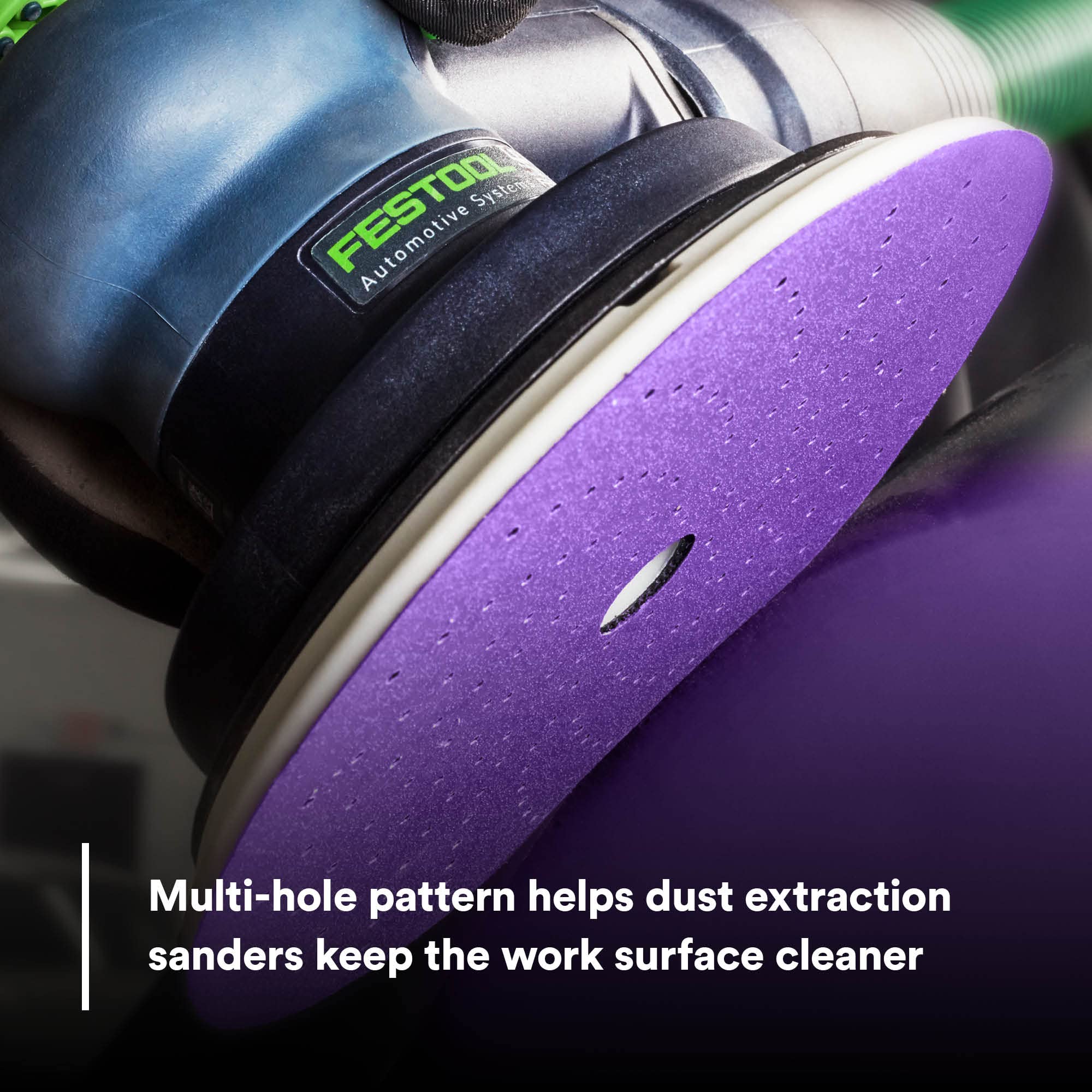 Compatible with 3M Clean Sanding Disc Pad for quick swaps