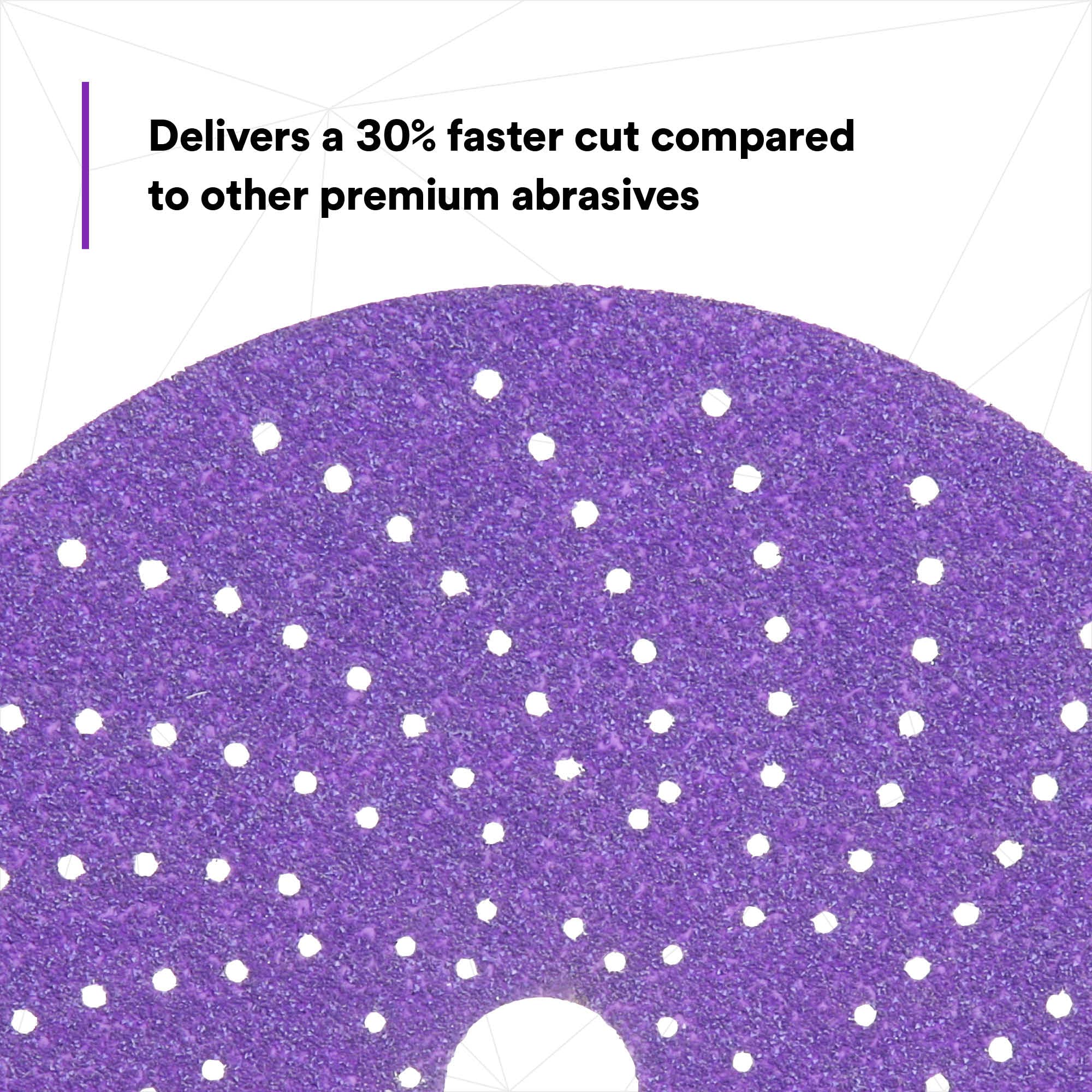 Dust extraction aided by multi-hole pattern for cleaner work surface