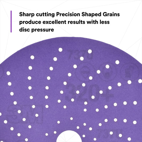 Precision-shaped grains reduce disc pressure for smoother sanding.