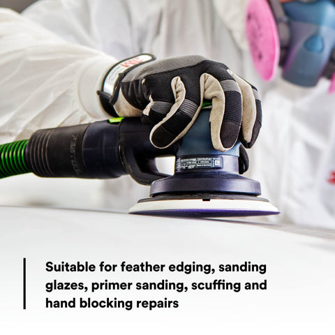 Versatile disc suitable for glaze sanding and primer prep.