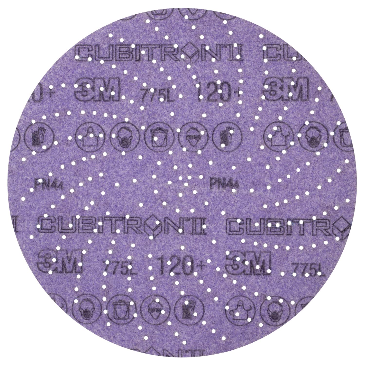 3M Cubitron II disc close-up shows ceramic grain for efficient sanding