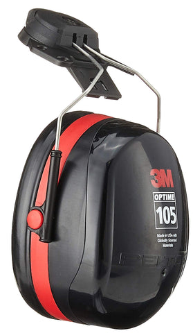 3M H10P3E Optime 105 earmuff delivers 27 dB reduction in loud environments.
