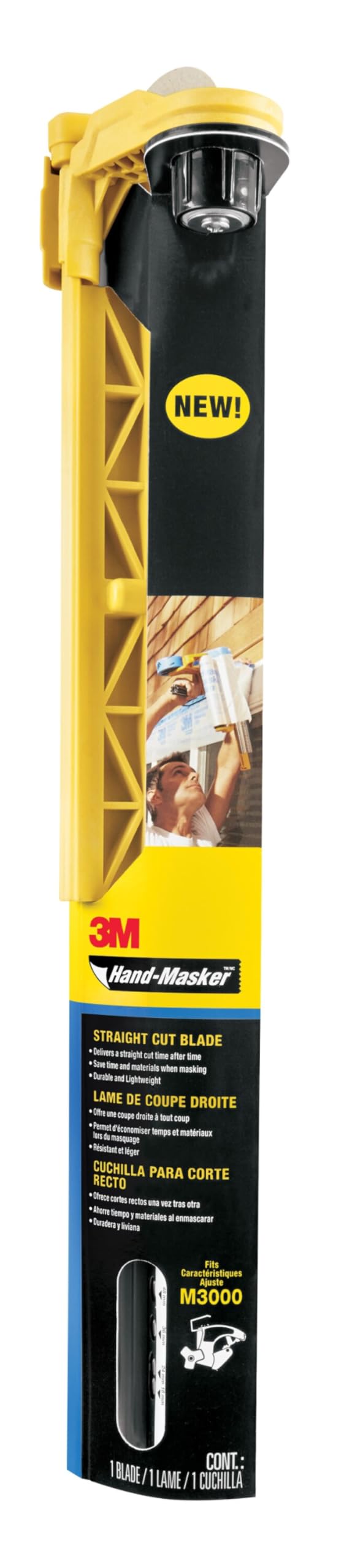 3M Hand Masker blade delivering precise straight cuts for masking film