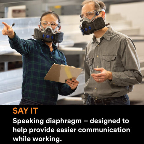 3M HF-802SD quad-flow airpaths design improving breathability during tasks