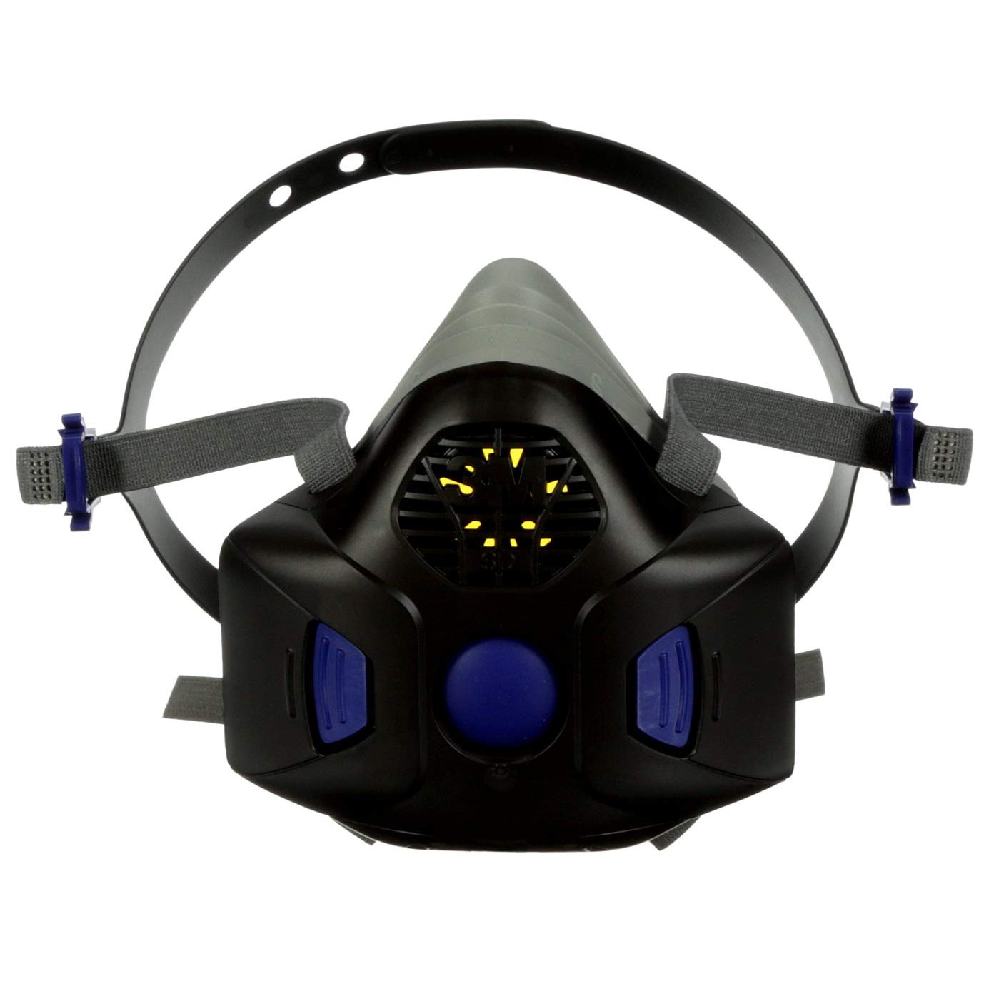 3M HF-802SD secure-click half-face respirator ready for field use and proper fit